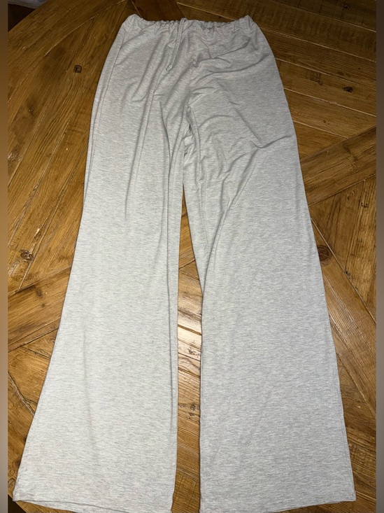 SKIMS Pants - SKIMS Soft Lounge Drawstring Pant Heather Gray Wide Leg Loungewear Size Small